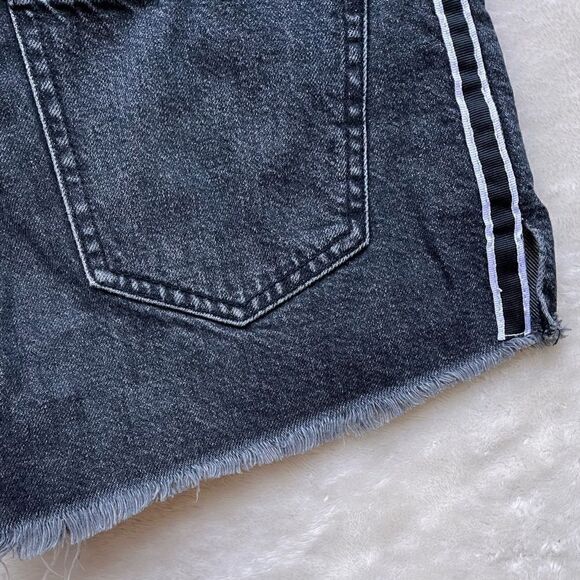 Abercrombie & Fitch Annie High Rise Shorts with Black & White Racer Stripes, 24 - Picture 16 of 16